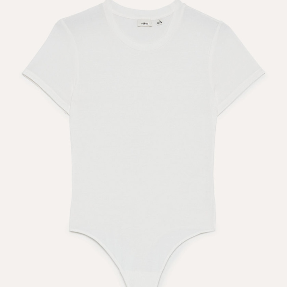 Aritzia Wilfred Florilège Bodysuit White